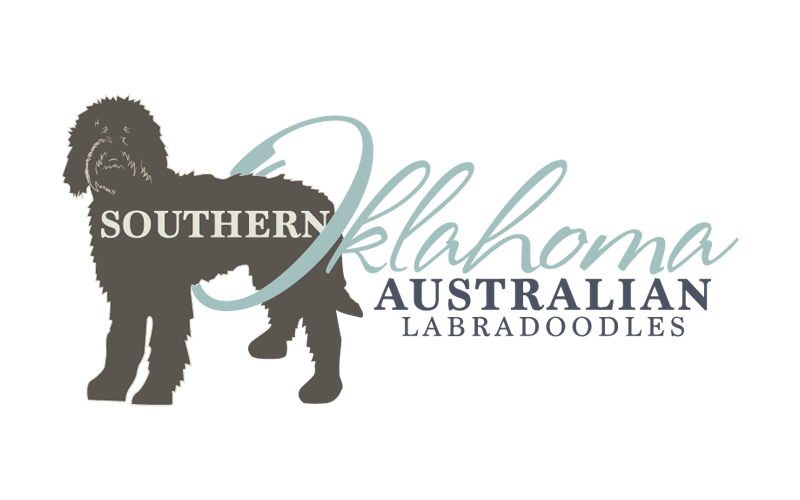 Labradoodle Dog Breeder Logo Design Southern Oklahoma Australian Labradoodles logo design by Ranch House Designs, Inc.  